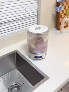 KADONIA เครื่องซักผ้ามินิไร้สาย 3L 4000mAh การฆ่าเชื้อด้วยแสงสีฟ้า ซักและปั่นแห้งได้ พกง่าย เครื่องซักผ้าเล็ก