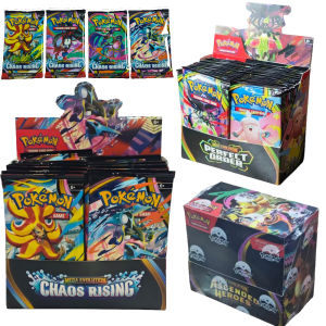Takara Tomy | Pokemon TCG Booster Pack Mega Evolution CHAOS RISINC English Version Cards Per Pack Rare Trading Cards for Collection Gift