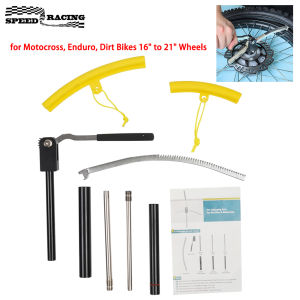 Dirt Bike Tire Changing Tool Kit for Motocross Enduro Dirt Bikes 16" to 21" Wheels Comes with 15/17/20/25mm Axles