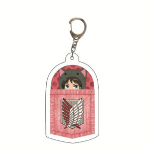 Bandai | Attack on Titan Acrylic Keychain in Stock Custom Logo Printed Creative Bag Charm Wholesale