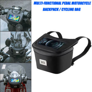 RockBros | Electric motorcycle scooter Handlebar Tool Bag Front Dashboard Bag Visual Touch Screen Phone Bag Commuting Bag Waist bag