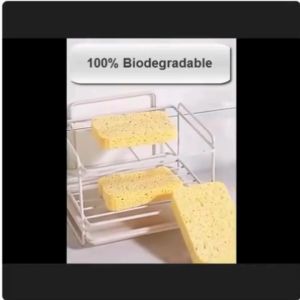 [ READY STOCK ] Kitchen Cleaning Cellulose Sponge Natural Wood Pulp Sponge For Dishes Multiuse Non Scratch Dish