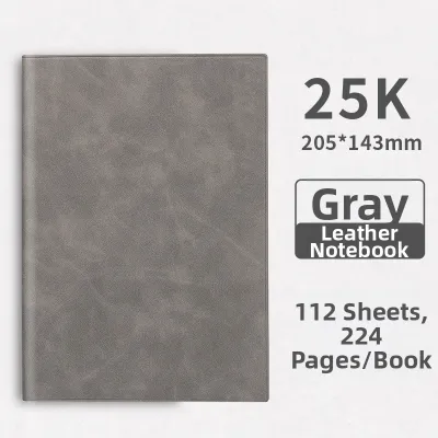 deli | Customizable A5 Thicker Leather Cover Notebook