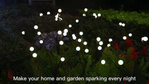 Vimite 2pcsกลางแจ้งกันน้ําแสงอาทิตย์ไฟหิ่งห้อยสวน10หลอดไฟกลางแจ้งกันน้ําip65แสงแดดระยิบระยับแสงแดดตกแต่งสวนลานถนนตกแต่งไฟคริสต์มาส