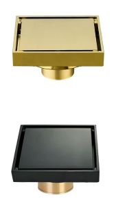 Phễu thoát sàn ngăn mùi mặt gạch nhà tắm chất liệu đồng cao cấp D60 76 mặt 100mmx100mm