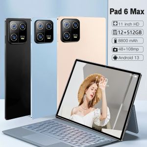 Pad6 Max  Smart Tablet  3G/4G Network 11inch Ultra Clear Screen Memory 12GB RAM+512GB ROM Android 13 System