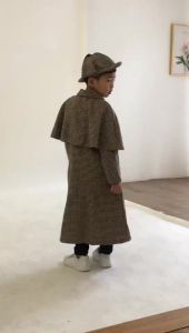 2024 Kindergarten Stage Performance Halloween Costume Boys Role Playing Sherlock Holmes Childrens Day
