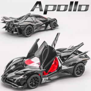 Scale 1:32 Apollo EVO IE Car Model Toy Metal Diecast Pull Back Super Cars Doors Opened Vehicle Models Best Gifts for Kids