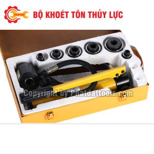 Máy Đột Thủy Lực Bằng Tay SYK8B-Bộ khoét tôn thủy lực-Bảo hành 6 tháng