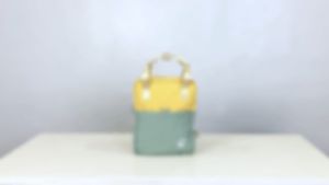 ATVA Girls Station Tas Ransel Cewek Mini Backpack Canvas Tas Sekolah Kuliah Kubo Baby Blue