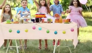 1pc  Cow Print Tablecloth Disposable Rectangle Plastic Table Cover Cowboy Tablecloth for Animal Themed Birthday Party Decor