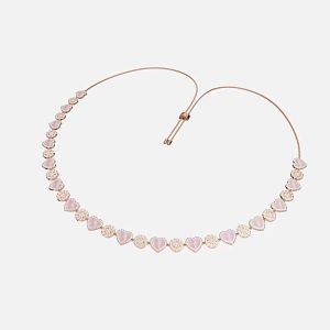 Rose Pearl Mother-of-pearl Heart Necklace