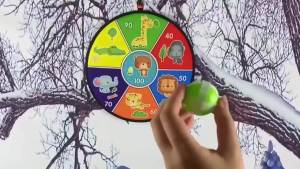24pcs Childrens Dart Velcro Sticky Ball Sticky Ball Dart Game Interactive Accessories Home School Children Outdoor happy-time