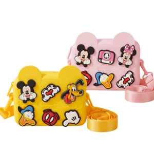 Disney | Disney Officially Licensed Mickey & Minnie Mini Square Bag Cute Liquid Silicone Crossbody Shoulder Camera Bag with Gift Box