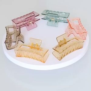 Jedai Kotak Transparan & Jepit Rambut Model Kotak Lubang