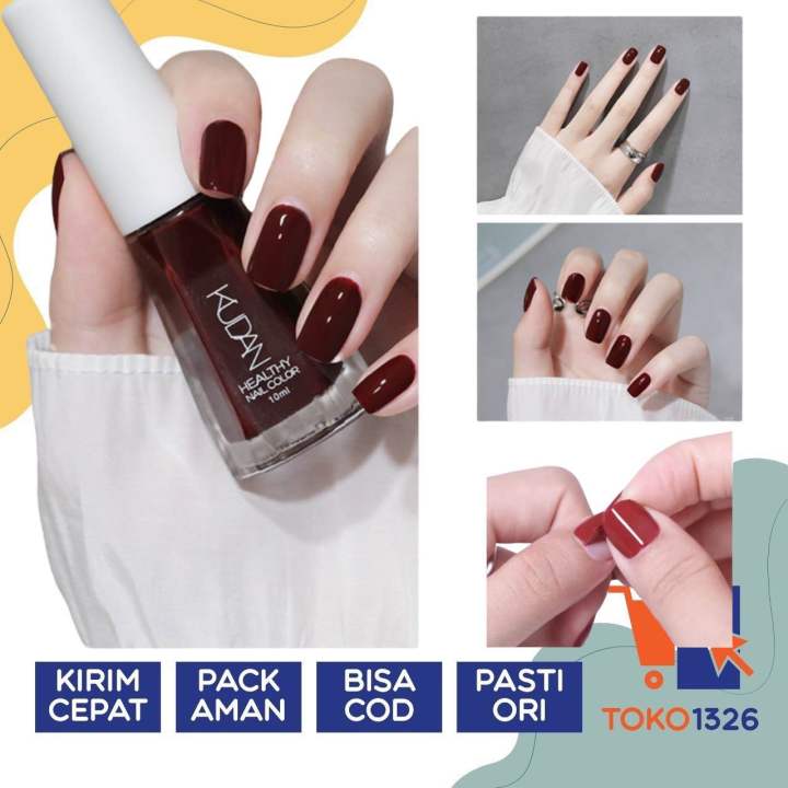 KUDAN Kutek Halal Bisa Untuk Sholat Peel Off Tahan Lama Wangi Cat Kuku