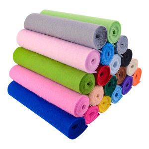 1.0mm Thick 20*90cm Medium Hardness Felt Fabric Non-woven Felt Fabric Sheet for DIY Sewing Crafts Accessories Material Patchwork