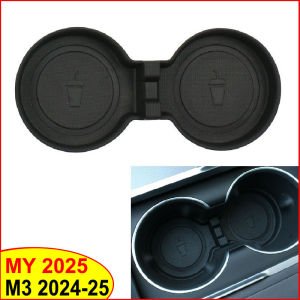 Water Cup Mat For Tesla New Model 3 Y YL Juniper Highland Standard 2025 2026 Silicone Center Console Cup Holder Insert Organizer