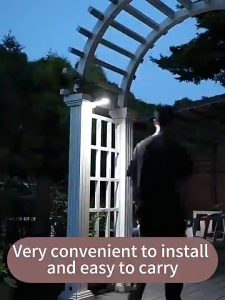 No Electricity Needed All night bright solar clip light Ready to install and use no need to drill holes solat lamp outdoor Waterproof 3 Modes Motion Sensor Light Lampu Solar light outdoor lighting for Garden Yard Path Fence Patio 太阳能灯户外灯