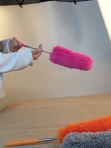 KiMe แปรงปัดฝุ่น ไมโครไฟเบอร์ ยืดได้ ปรับระดับได้ สําหรับทำความสะอาด แปรงปัดหยักไหย่ แปรงทำความสะอาดเพดาน