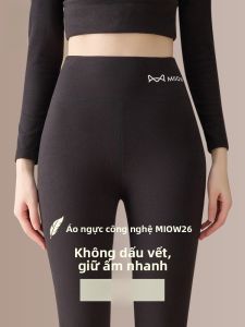 MiiOW | Quần lót mùa thu dày dặn có lót lông cừu cạp cao cho nữ Quần lót mặc trong quần dài thường ngày mùa thu đông Quần lót thoải mái
