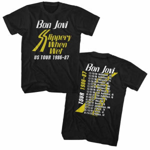 Vintage Bon Jovi Keep The Faith World Tour T-shirt Oversized Men Women Streetwear Short Sleeve Heavy Cotton Female Male Clothing