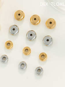 จี้ยางรถแบบเคลือบด้วยตะกั่วไททาเนียม 316 ของ Dongxia ที่เคลือบด้วยไฟฟ้าในเตาอบ 18K จี้ขนมปัง แผ่นกันลื่น