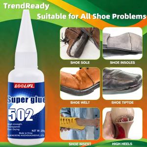 Super Glue. Waterproof Glue Epoxy Glue 502 Glue Is Suitable for DIY of Toys Such as Jewelry Metal Plastic and Leather.