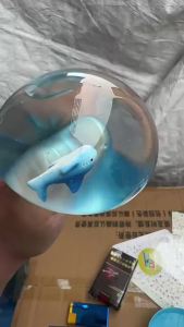 Glitter Shark Dumplings Squishy Toy Soft Slow Resilience Mini Buns Fidget with Steamer Steamed Stuffed Bun Pinch Le