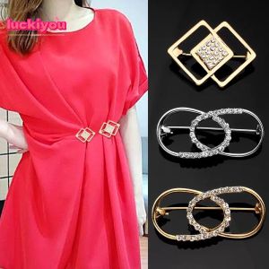 [MAY MẮN] quần áo khóa kẹp đổi eo phổ biến ghim ghim cài trang trí cổ Áo Quần Váy dát Zircon kim loại khóa cố định hợp thời trang