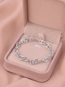 925 Sterling Silver Bracelet Pig Nose Classy Accessible Luxury Bracelet Cold Style Ins Special-Interest Design Elegant 2023 New Arrival