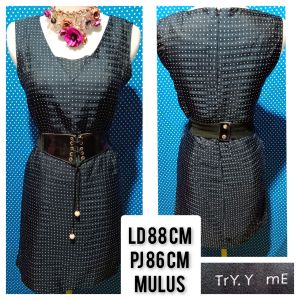 DRESS KUTUNG/SLEEVELESS HITAM(TRY Y. ME) 112