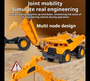 Inertial Driving Construction Truck Toy Beach Digger Bulldozer Tipper Kid Digger Toy Small Forklift Excavator Fun Dump Truck Toy