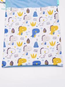 HappyFlute Baby Diaper Bags Double Zippered Wet/Dry Bag Waterproof Wet Cloth Diaper Backpack Reusable Diaper Cover WetBag