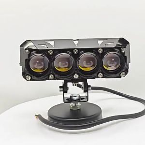 Dual Color Motorcycle Headlight Four Lens Hi-Low Beam Fog Working Lamp Driving Light No Ratings Yet