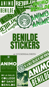 COLLEGE OF ST. BENILDE WATERPROOF STICKER INSPIRED DE LA SALLE VINYL STICKER CAR STICKER TUMBLER | UNIVERSITY STICKERS | COLLEGE STICKER | CAMPUS STICKER