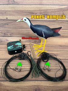 Paket komplit Patung burung ruak ruak truwok kareo padi+MP3+Jerat Racik Gantung+Krincing