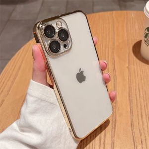 Premium Ultra-thin Transparent Electroplated Hard Phone Case