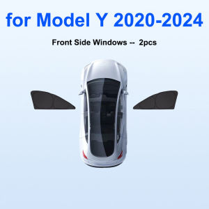 Sun Shade for Tesla Model Y Juniper 2025-2020 Car Windshield Sunshade Cover Front Side Window Privacy Blind Shading for Camping