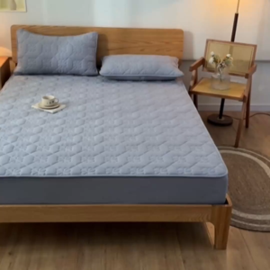【Legit & 100% Waterproof】Quilted Cotton Fitted Bed Sheet | Anti-Mite & Dust-Proof Mattress Protector Queen King Size