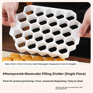 Dụng Cụ Làm Bánh Trung Thu Bằng Nhựa Thân Thiện Với Môi Trường Dạng Tổ Ong Chia Bột Hình Lục Giác Định Lượng Dùng Để Làm Bánh.
