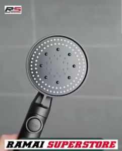 Murah Kepala Shower Pancuran Mandi Full Hitam 5 Mode Keren