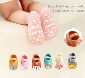 BabyShine Kaos kaki bayi anti slip/kaus kaki bayi lucu motif hewan/baby sock