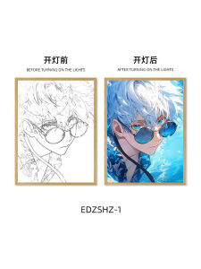 Creative Birthday Gift Anime Figure Poster Night Light Stand Five Lines Wubiji Static Model Toy for Ages 3 And up in Stock