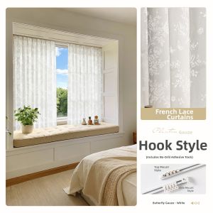 Easy Install Window Curtain self-adhesive track Privacy Light-filtering Sunproof and Heat Insulation
