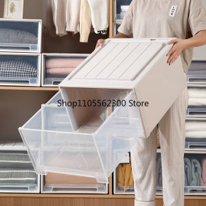 1PC Transparent Single-Layer Drawer Storage Box Combinable Cabinet for Cosmetics Jewelry Underwear & Clothing Organizer
