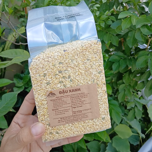 Đậu xanh chà vỏ tách đôi Mountain Farmers đỗ xanh hữu cơ sạch ngon nấu chè cháo làm bánh sữa hạt làm giá đỗ...