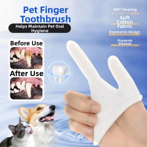 VOA | Soft Cotton Dental Finger Brush for Dogs and Cats
