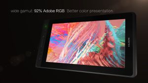 Huion Kamvas Pro 13 Mobile Pen Display 13.3 Inch Battery-Free Drawing Tablet 8192 Levels Tilt Function 4 Express Keys Touch Bar-GT-133 with stand