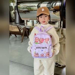 Ba lô Capybara Túi đi học phù hợp với Capybara Túi lưu trữ hoạt hình thông thường